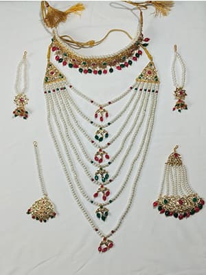 Small Satlada Seven Layer Moti Multi Colour