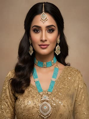 Crystal Rani Haar Blue Colour