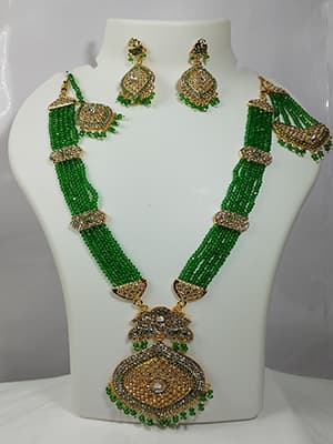 Crystal Rani Haar Green Colour