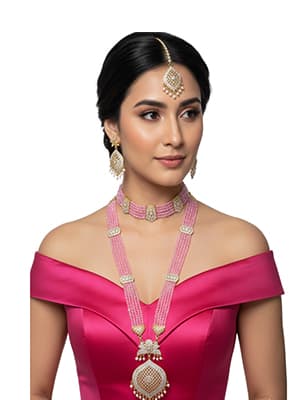 Crystal Rani Haar Pink Colour