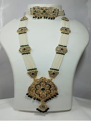 Small Moti Rani Haar Green Colour