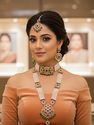 Small Moti Rani Haar multi Colour